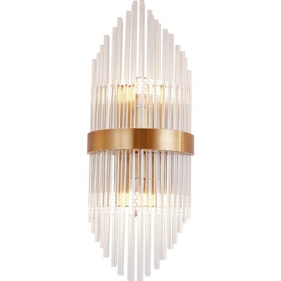 North European crystal wall lamp light luxury bedroom bedside lamp led wall sconce